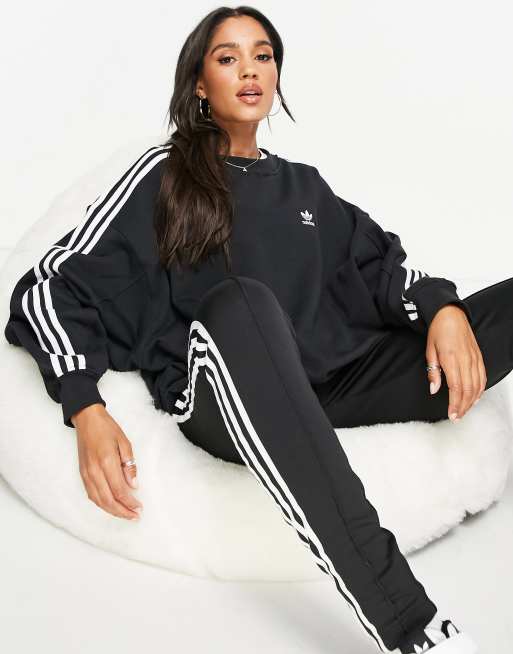 Adidas sweatshirt three stripe top