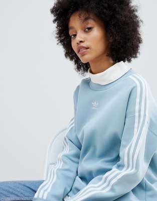 adidas originals three stripe sweatshirt