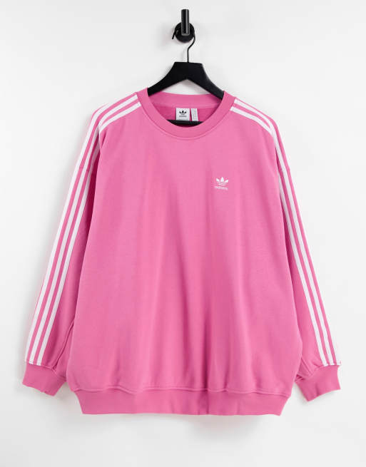 Adidas pink sweater top