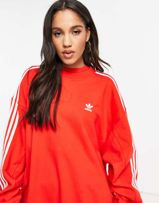 Adidas originals red sweatshirt hot sale
