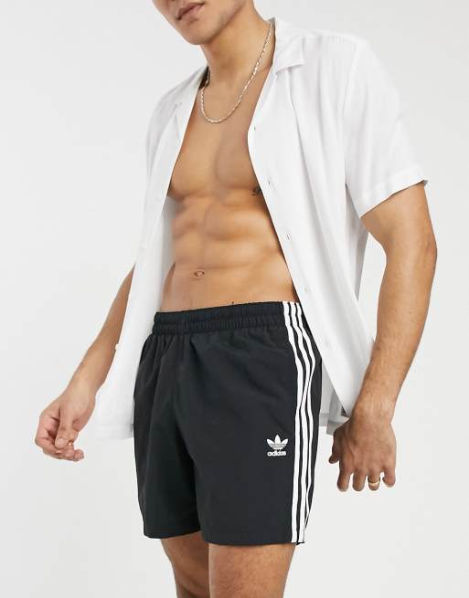 Adidas three stripe swim shorts deals