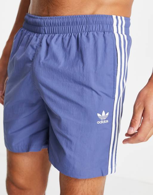 Blue adidas swim shorts discount