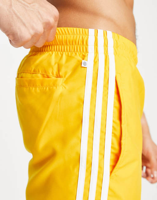 Yellow adidas swim shorts new arrivals