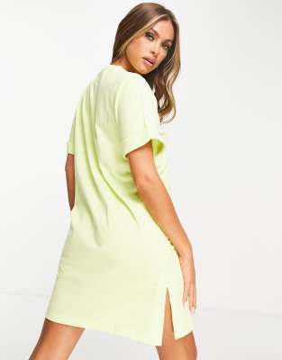 t shirt dress yellow