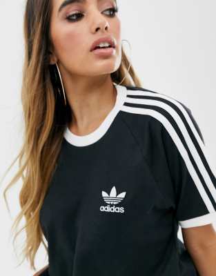 adidas adicolor 3 stripe t shirt