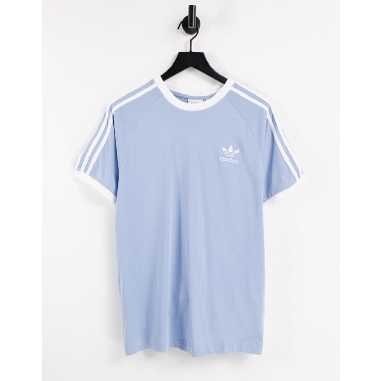 Baby blue cheap adidas top