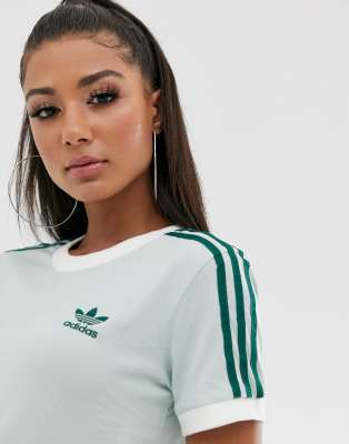 mint green adidas shirt women's