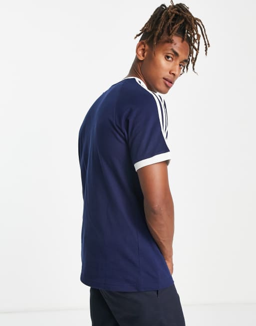 Adidas originals adicolor linear t-shirt in deals navy br4326