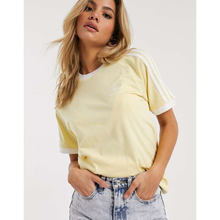 T shirt adidas jaune femme best sale