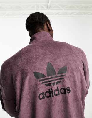 adidas track jacket maroon