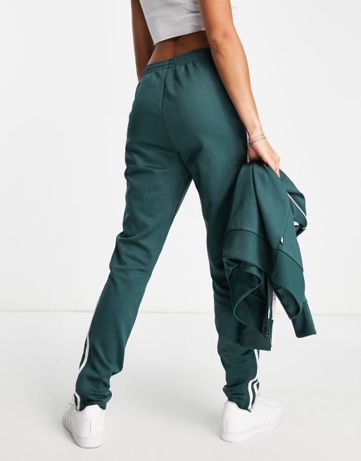 Adidas originals adicolor three stripe cigarette pant clearance in green
