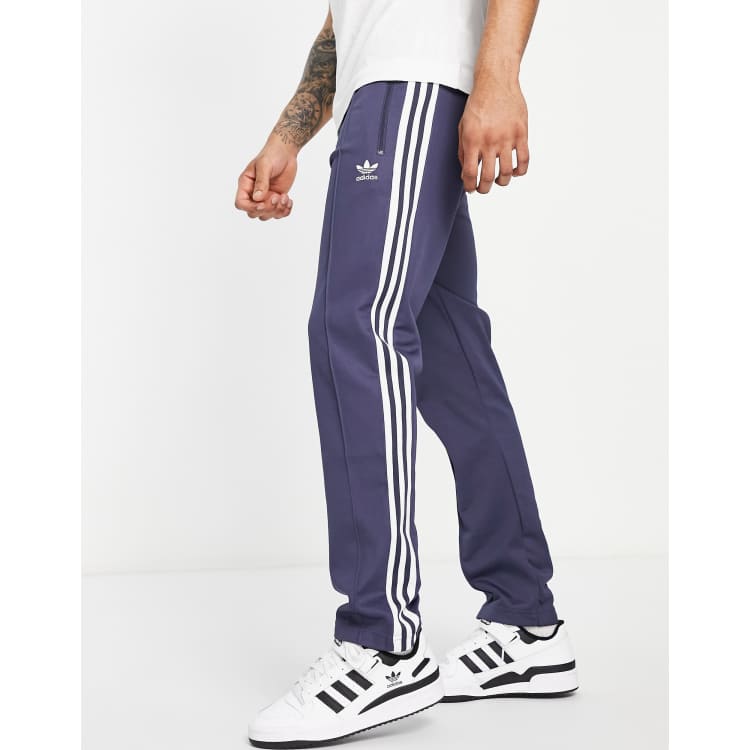 adidas Originals adicolor three stripe tracksuit bottoms in navy