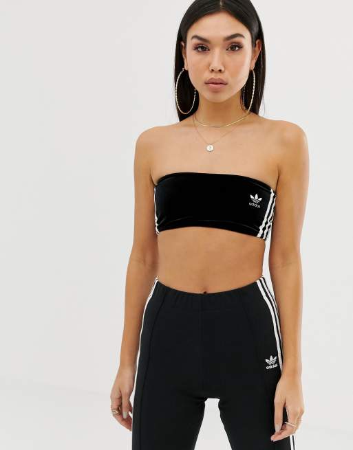 Adidas velour tube top sale