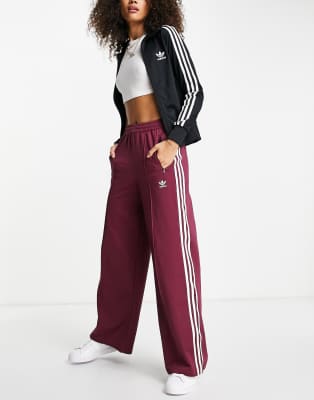 adidas track pants wide leg