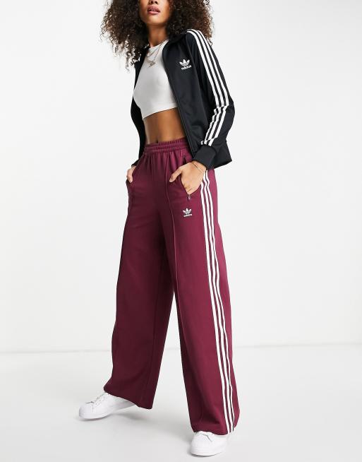 Adidas wide leg track pants womens on sale