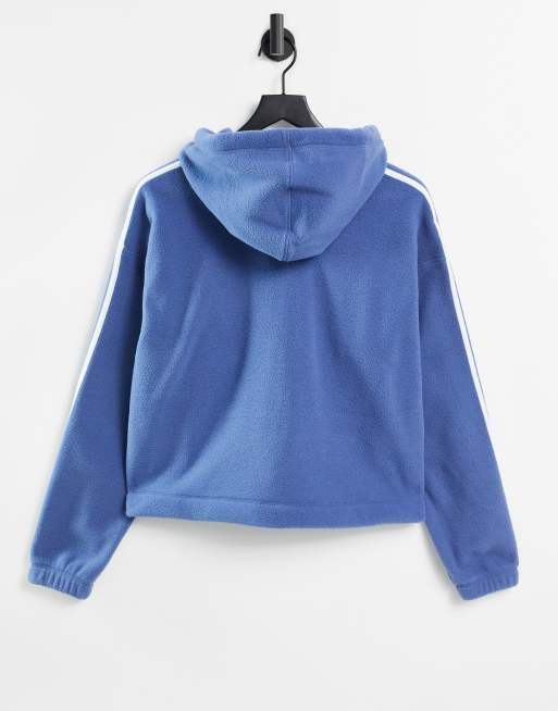Adidas 3 stripe zip through new arrivals hoody