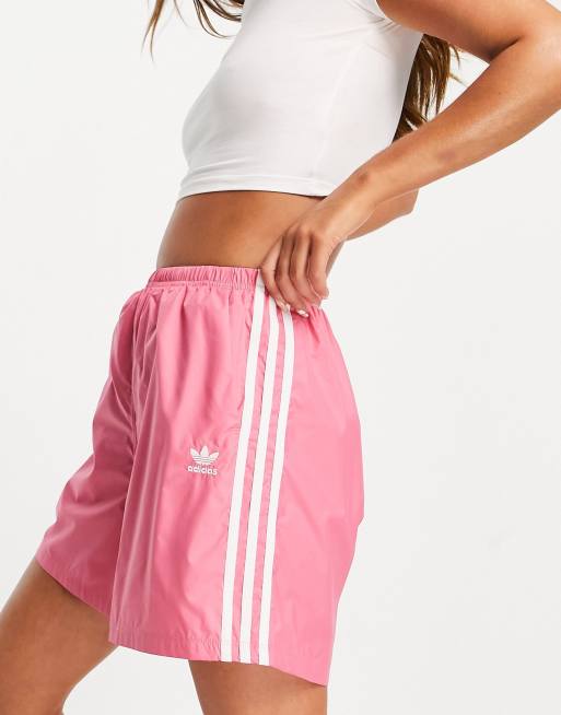 Pink long shorts cheap