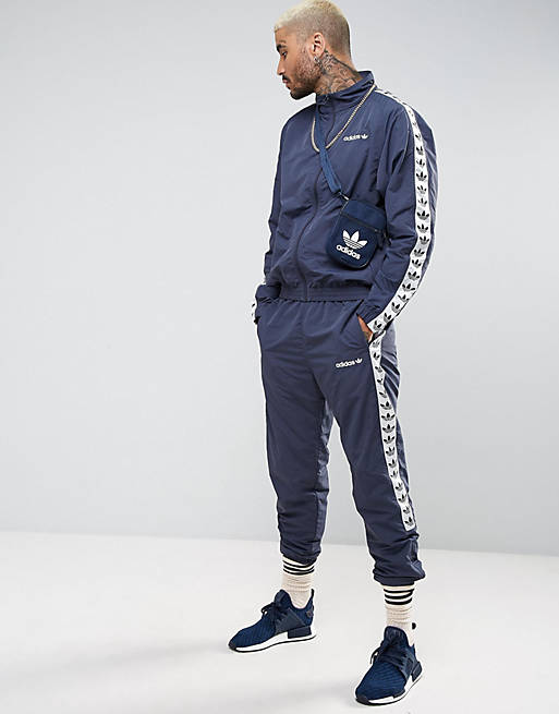 adidas Originals Adicolor TNT Tape Wind Track Jacket In Blue BS4629 | ASOS