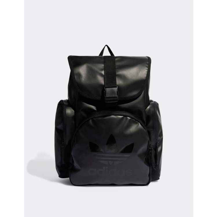 adidas Originals Adicolor toploader backpack in black ASOS