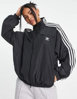 adidas Originals adicolor track jacket in black