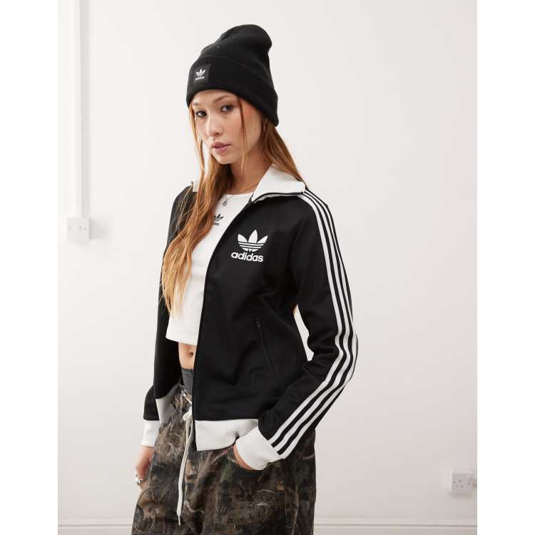 adidas Originals Adicolor track jacket in black ASOS