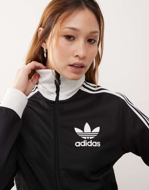 adidas Originals Adicolor track jacket in black