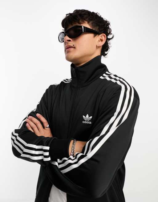 adidas track black in top and white Adicolor Originals | ASOS