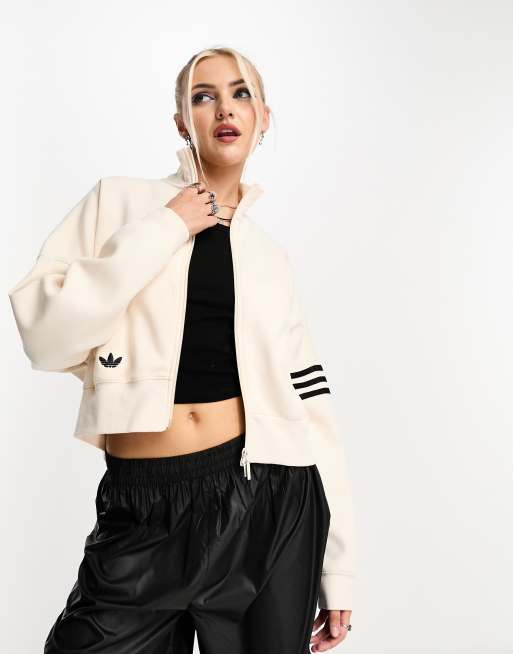adidas Originals Adicolor track top in white ASOS