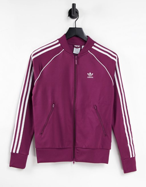 adidas Originals - adicolor - Trainingstop met 3-Stripes in karmozijnrood