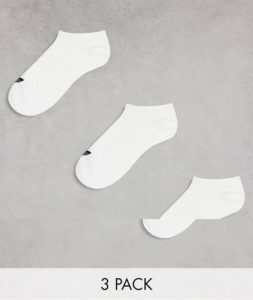 adidas Originals adicolor Trefoil 3 pack trefoil trainer socks in multi