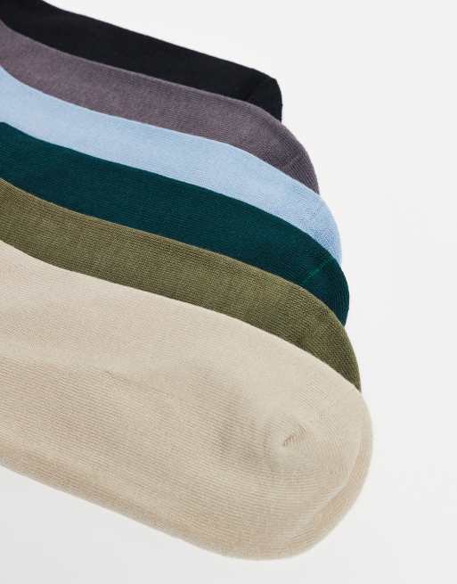 adidas Originals adicolor Trefoil 6er-Pack Socken mit Rundhalsausschnitt in Blau und Grün, 2 von 3
