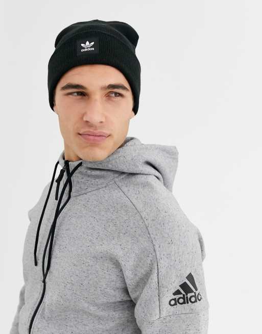 adidas Originals adicolor Trefoil beanie in black ASOS
