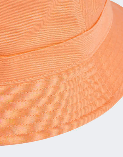 adidas Originals Adicolor trefoil bucket hat in semi coral