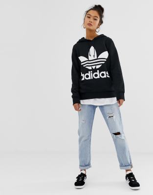 adidas adicolor trefoil hoodie