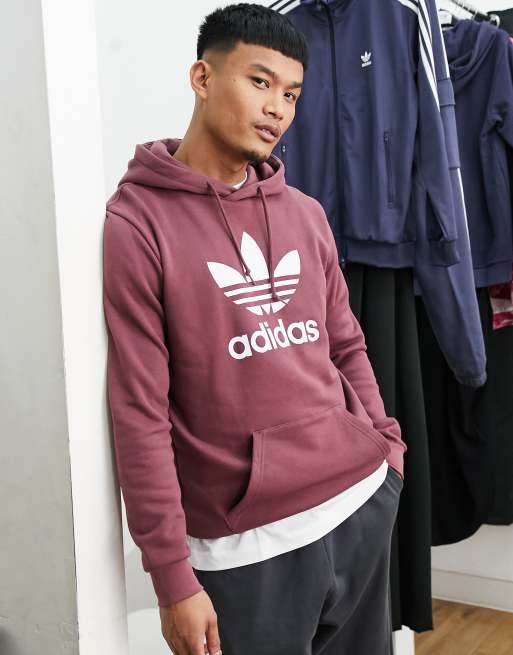 Adidas trefoil hoodie sale sales