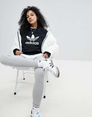 adidas originals adicolor trefoil oversized sweatshirt