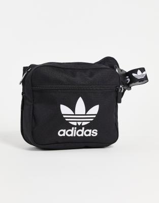 adidas Originals adicolor Trefoil sling bag in black - ASOS Price Checker
