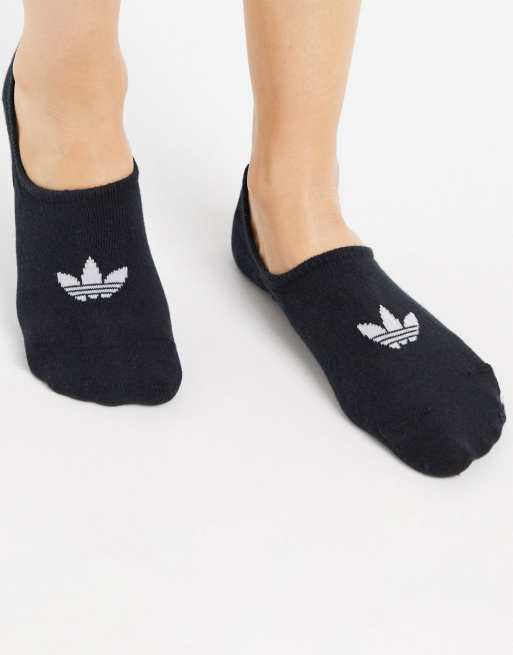 adidas Originals – adicolor Trefoil – Sneakersocken in Schwarz mit Dreiblattlogo im 3er-Pack, 3 von 3