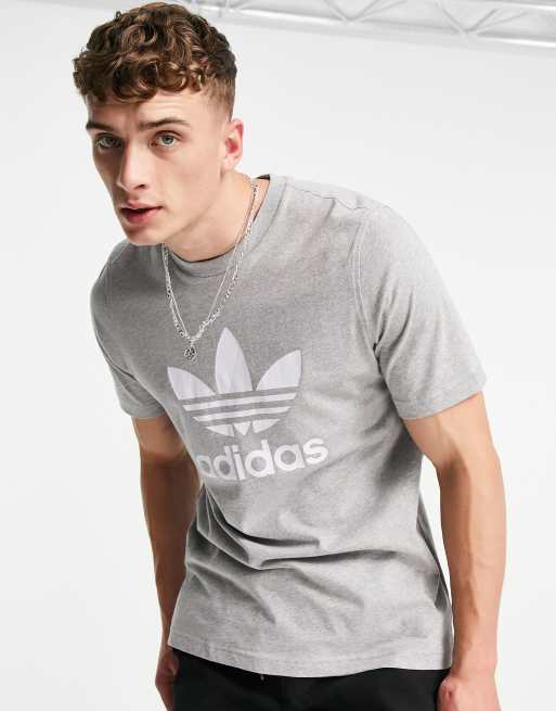 Adidas top trefoil gray