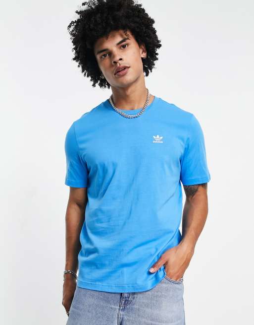 adidas Originals Adicolor Trefoil t-shirt in pulse blue
