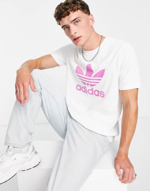 Adidas originals – adicolor – t-shirt-kleid mit dreiblatt-logo cheap