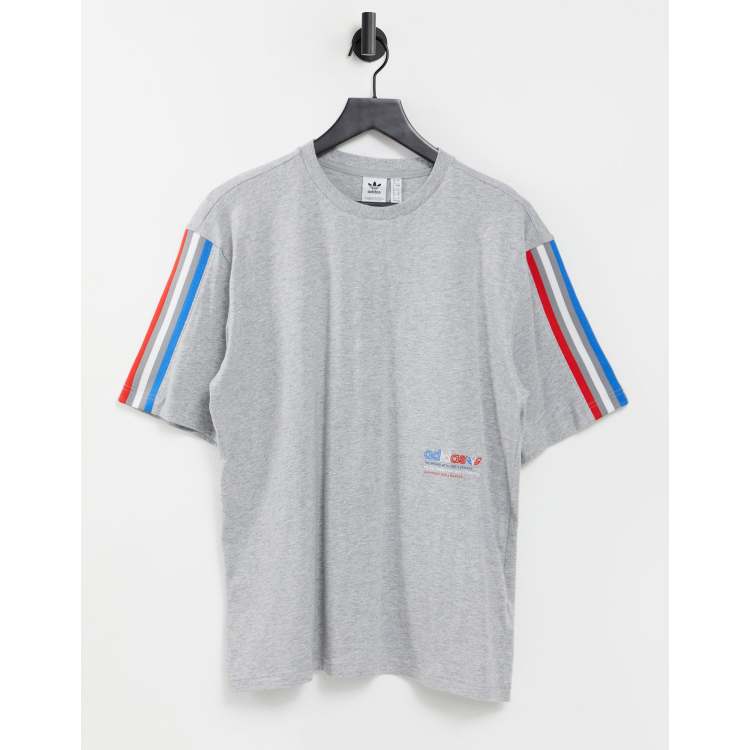 adidas Originals adicolor trefoil t-shirts in grey | ASOS