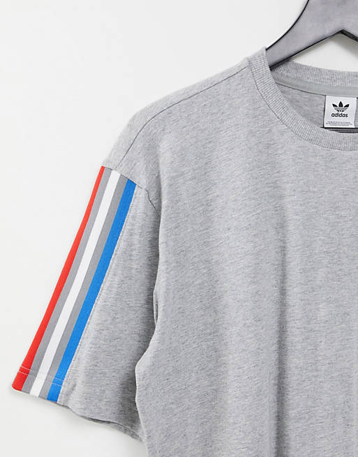 Tops adidas Originals adicolor trefoil t-shirts in grey 