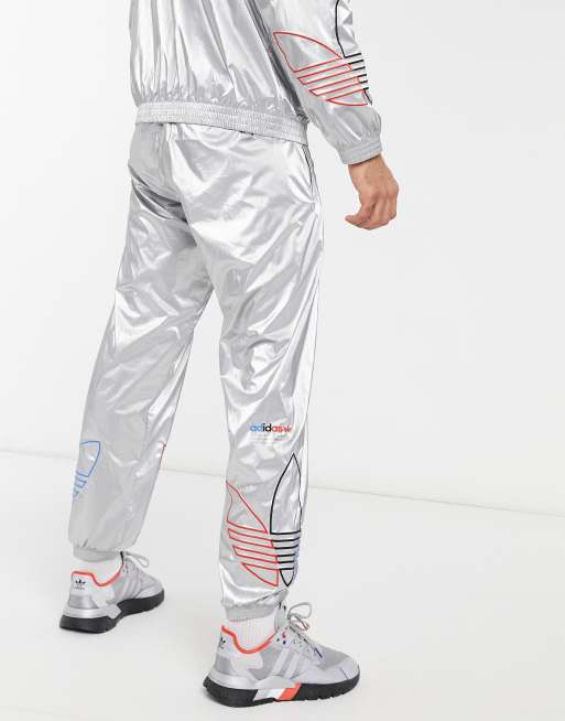 Adidas pantaloni argento store