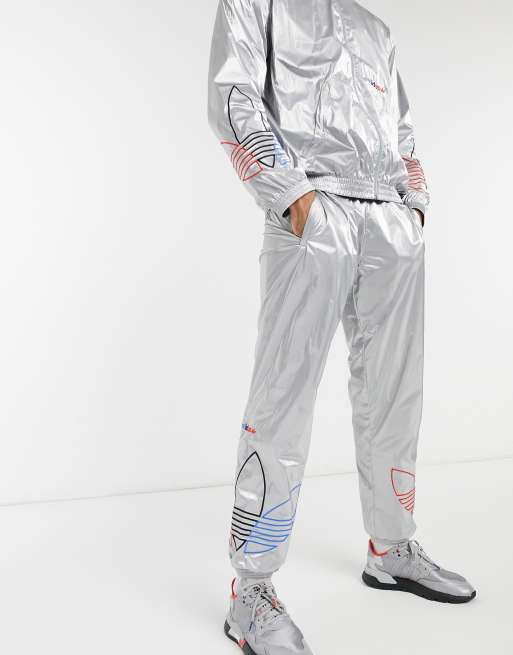 adidas Originals adicolor Tricolor Trainingsbroek in zilver