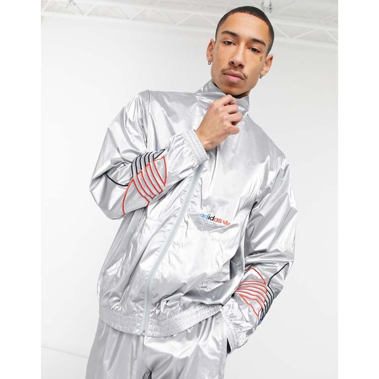 Adidas jacke silber best sale