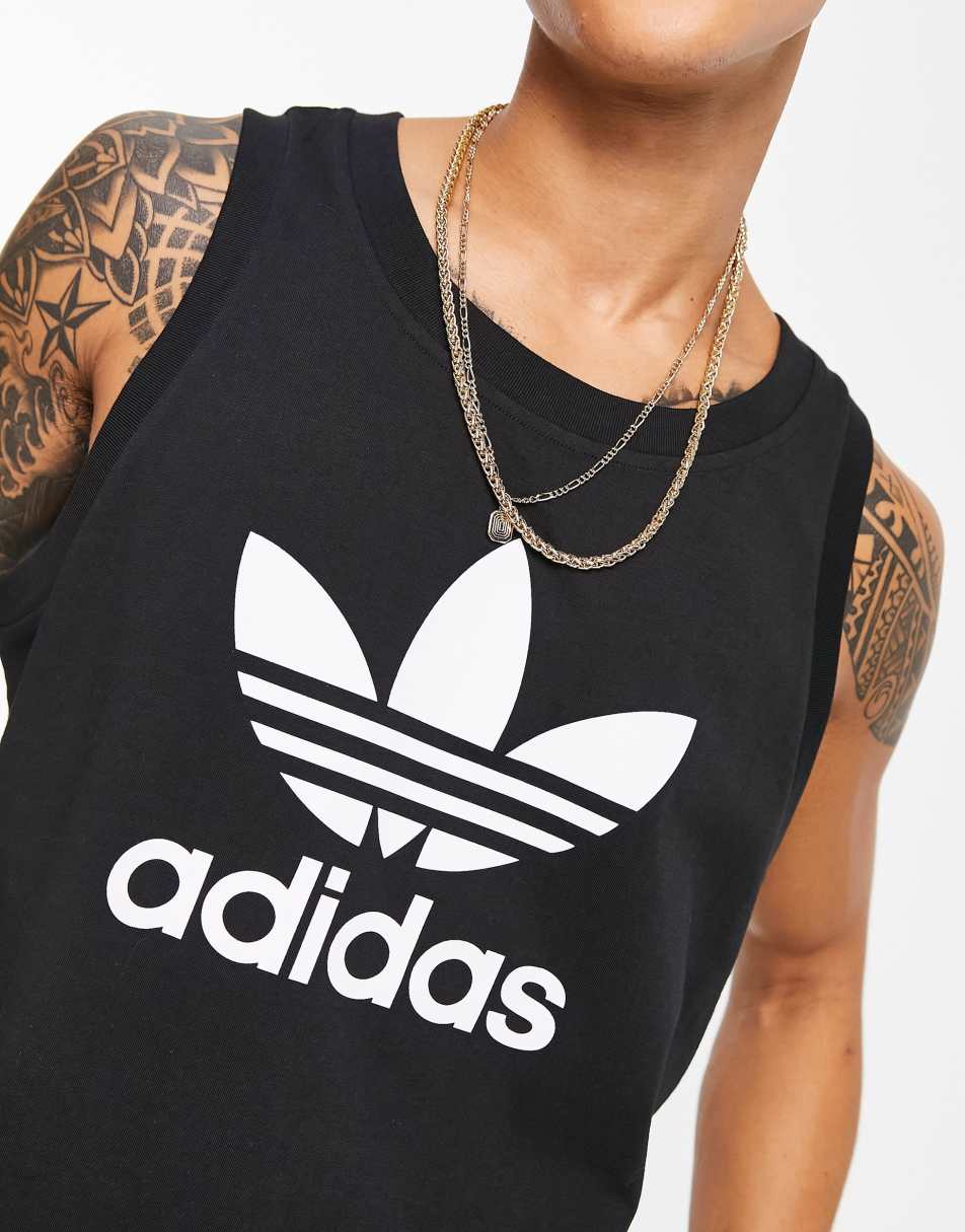 adidas Originals Adicolor vest top in black 1