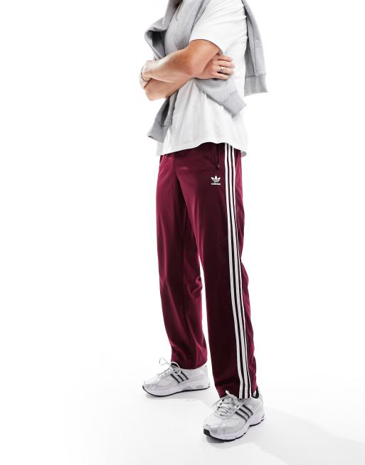 adidas Originals – Adicolor – Vinröda träningsbyxor