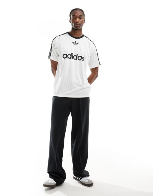 adidas Originals - adicolor - Voetbalshirt in wit