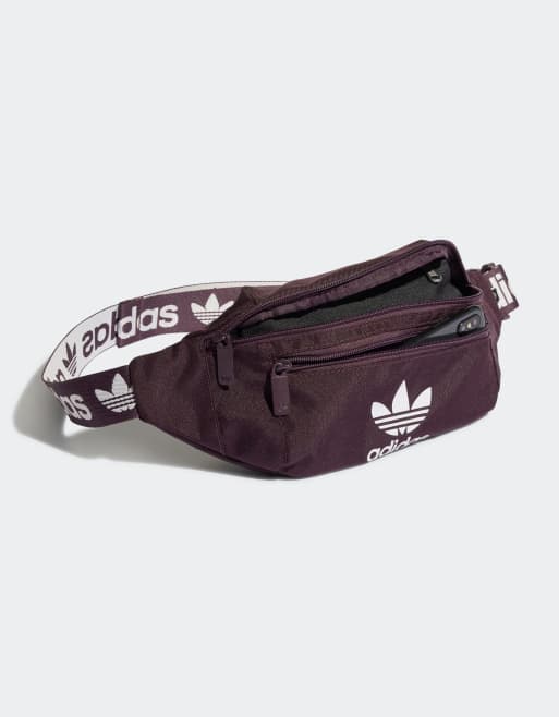 Burgundy adidas fanny pack new arrivals